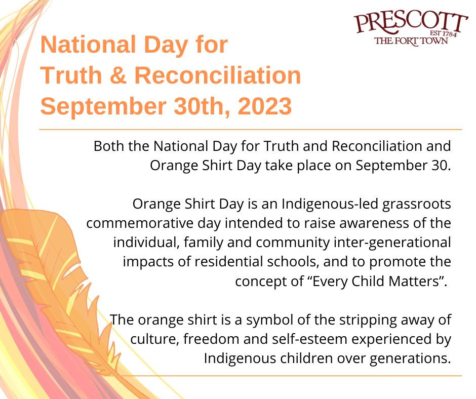 National Day for Truth and Reconciliation and Orange Shirt Day